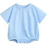 Bafeicao Baby Boy Girl Bubble Romper Infant Toddler T-Shirt Bodysuit | Organic Cotton,Oversized,Short Sleeve,Summer