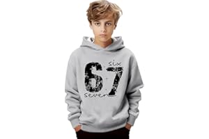 Kids 67 Hoodie for Girls Boys 67 Number Six Seven Alpha Slang Ice Cream Drip Funny 6 7 Meme Pullover Hoodies
