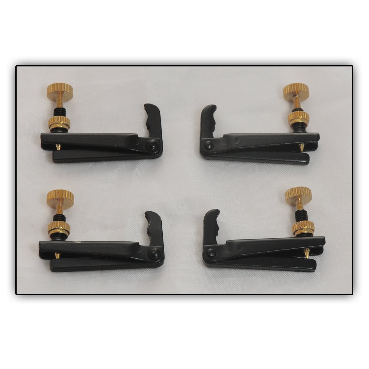4 Soundman® Fine Tuners for 4/4 Viola (Colour: Black) 4 pcs