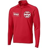 INK STITCH Men St850 Custom Printing Add Logo Image Texts Stretch Quarter Zip Up Pullover