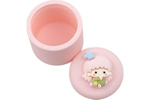 SUTANALE Tooth Fairy Box, Cute Silicone Tooth Keepsake Box, Waterproof Tooth Holder First Tooth Fairy Gifts for Boys Girls Kids Birthday, Baby Shower (Pink010A)