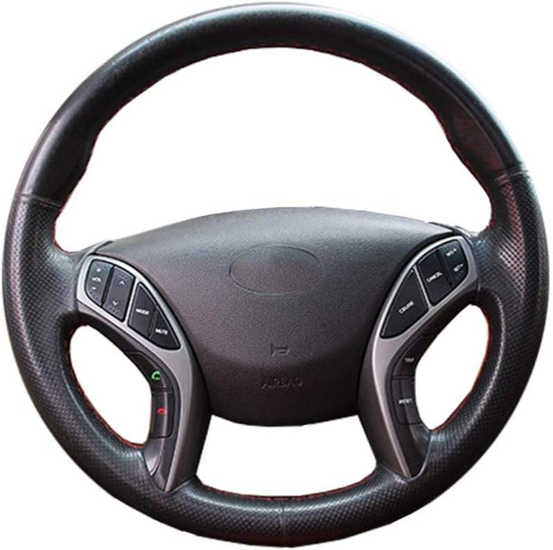 DANDELG Leather car steering wheel braid/made Steering cover,for Hyundai Elantra 2011-2016 Avante i30 2012-2016