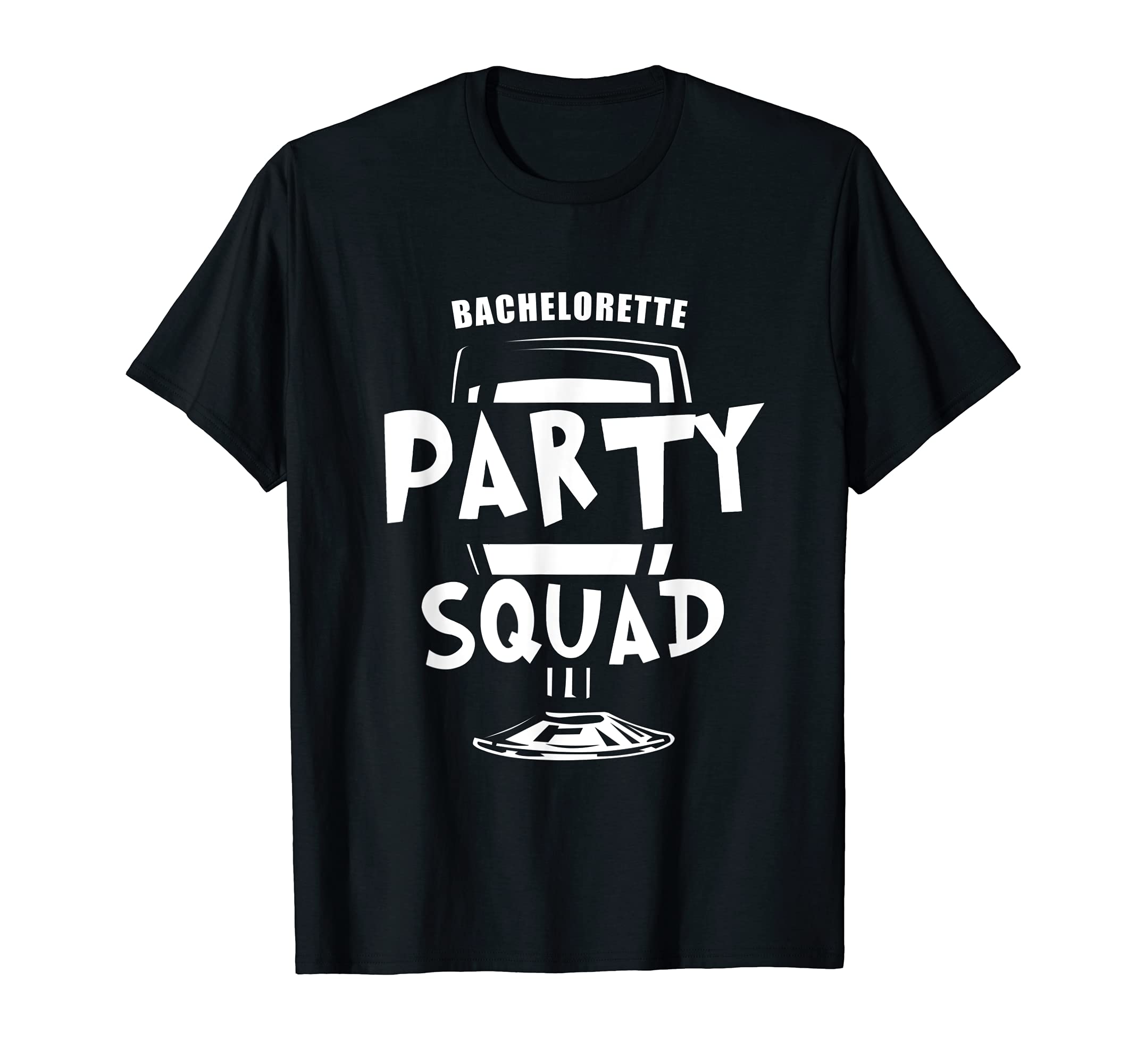 Bachelorette Party Squad / Wine Glass, Wedding Bride Design T-Shirt