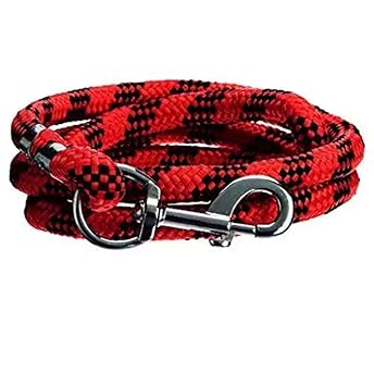 Sage Square Durable Rope Training Leash for Small, Medium, Large, Giant Sized Dogs, with Strong Hook Multi Size & Multi Colored (Random Color) (12mm - Medium Dogs)