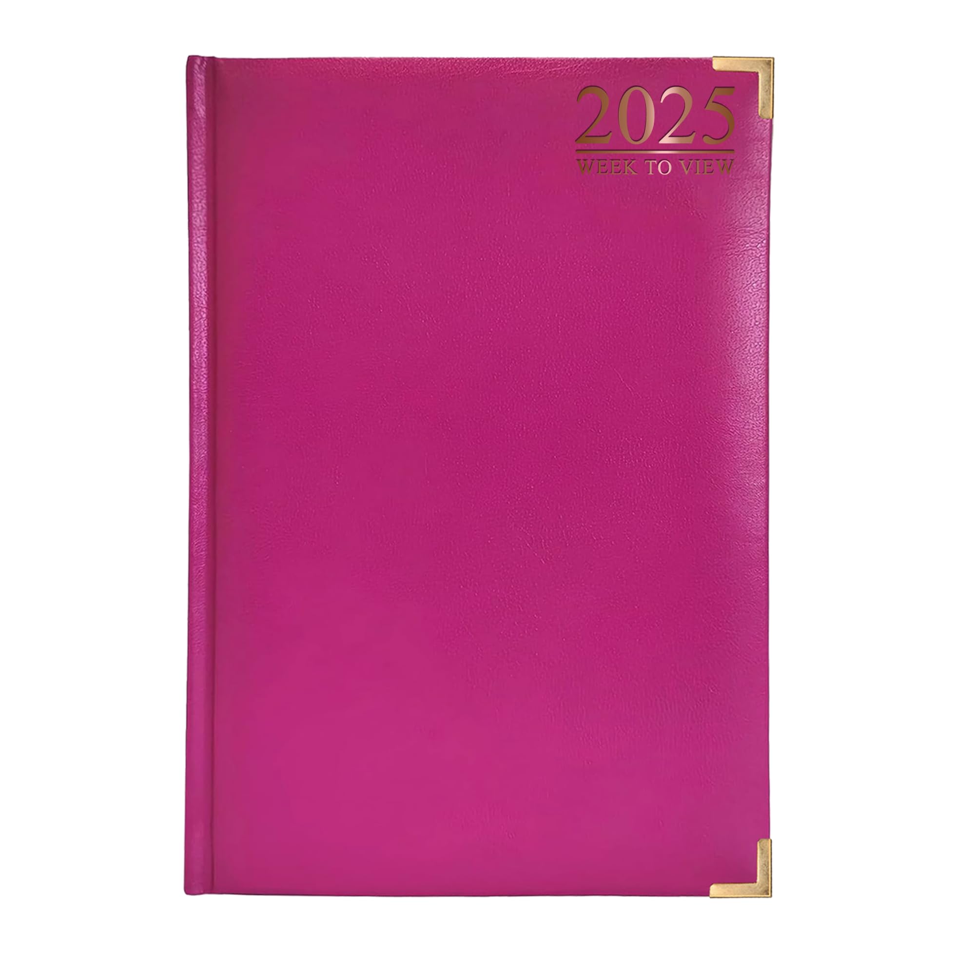 G4GADGET 2025 A4 Week To View Purple Diary Week On Two Pages Weekly Diary For Home and Office Use Desk Diary