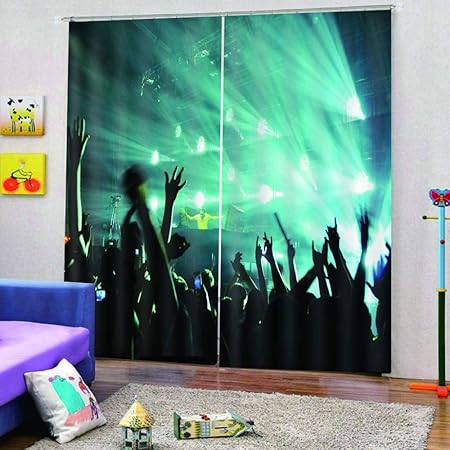 Vorhang Für Schlafzimmer，Karneval(140X160Cm) Polyester Blickdicht