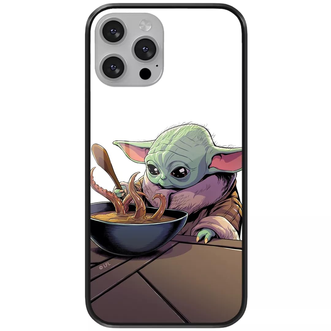 ERT GROUP mobile phone case for Apple Iphone 13 PRO MAX original and officially Licensed Star Wars pattern Baby Yoda 027 made of hardened glass, optimally adapted to the mobile phone, protective cover