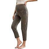 Topwhere Super Soft and Comfortable Maternity Pants - High-Waisted Supportive Lounge Trousers