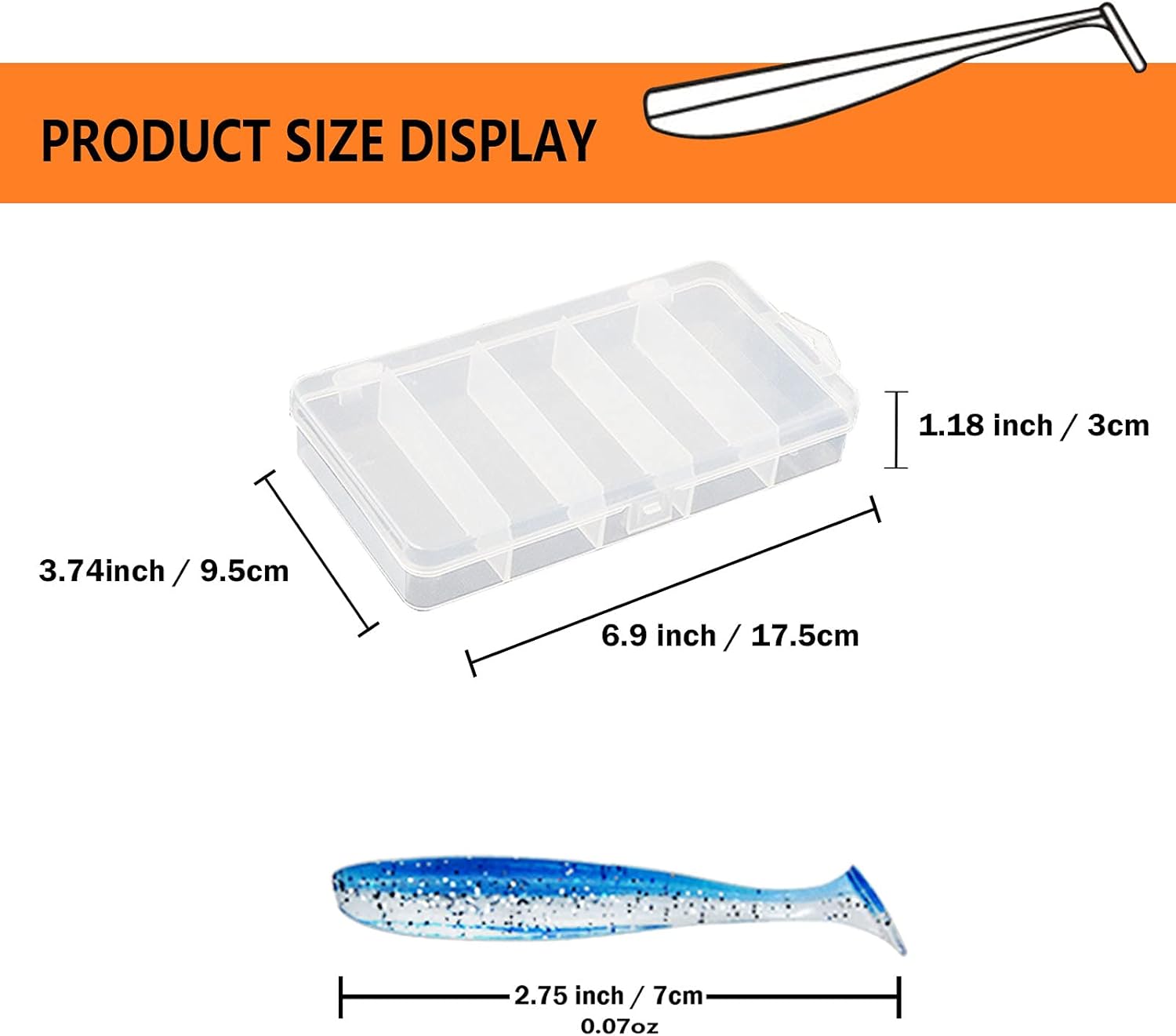 SYMEINA 100pcs Paddle Tail Swimbaits Lures, Soft Plastic Fishing Lures Kit, Bass Fishing Bait for Freshwater and Saltwater with Box : Sports & Outdoors