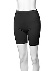A2Y Basic Solid Cotton Mid Thigh High Rise Biker