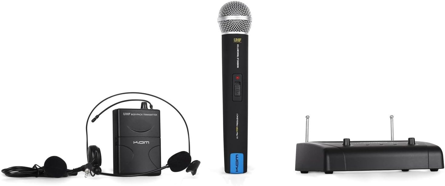 KAM KWM1932 Kabelloses Mikrofon wireless Headset UHF Funk Set Amazon.de Musikinstrumente