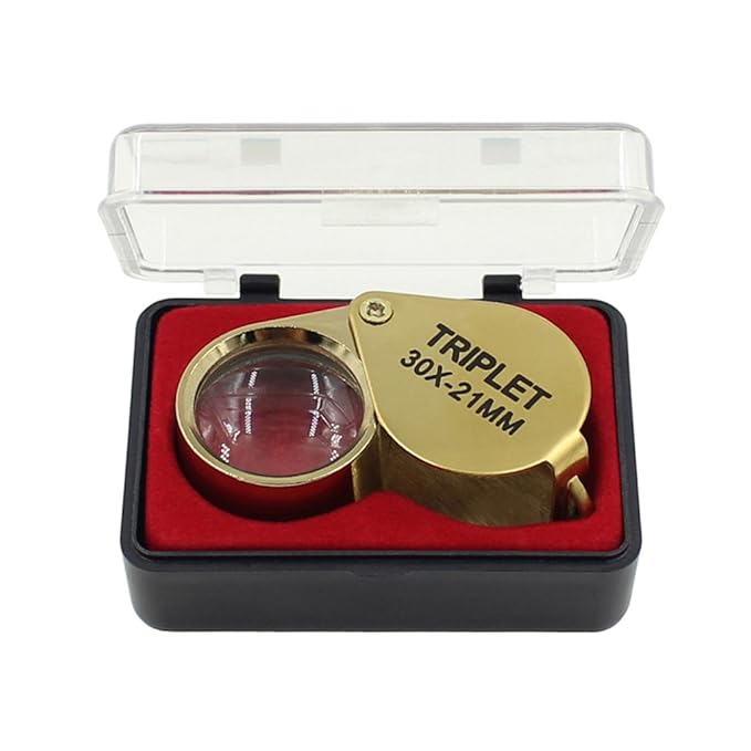 Golden 30X 21mm Jewelry Magnifying Glass Loupe Magnifier Amazon.ca