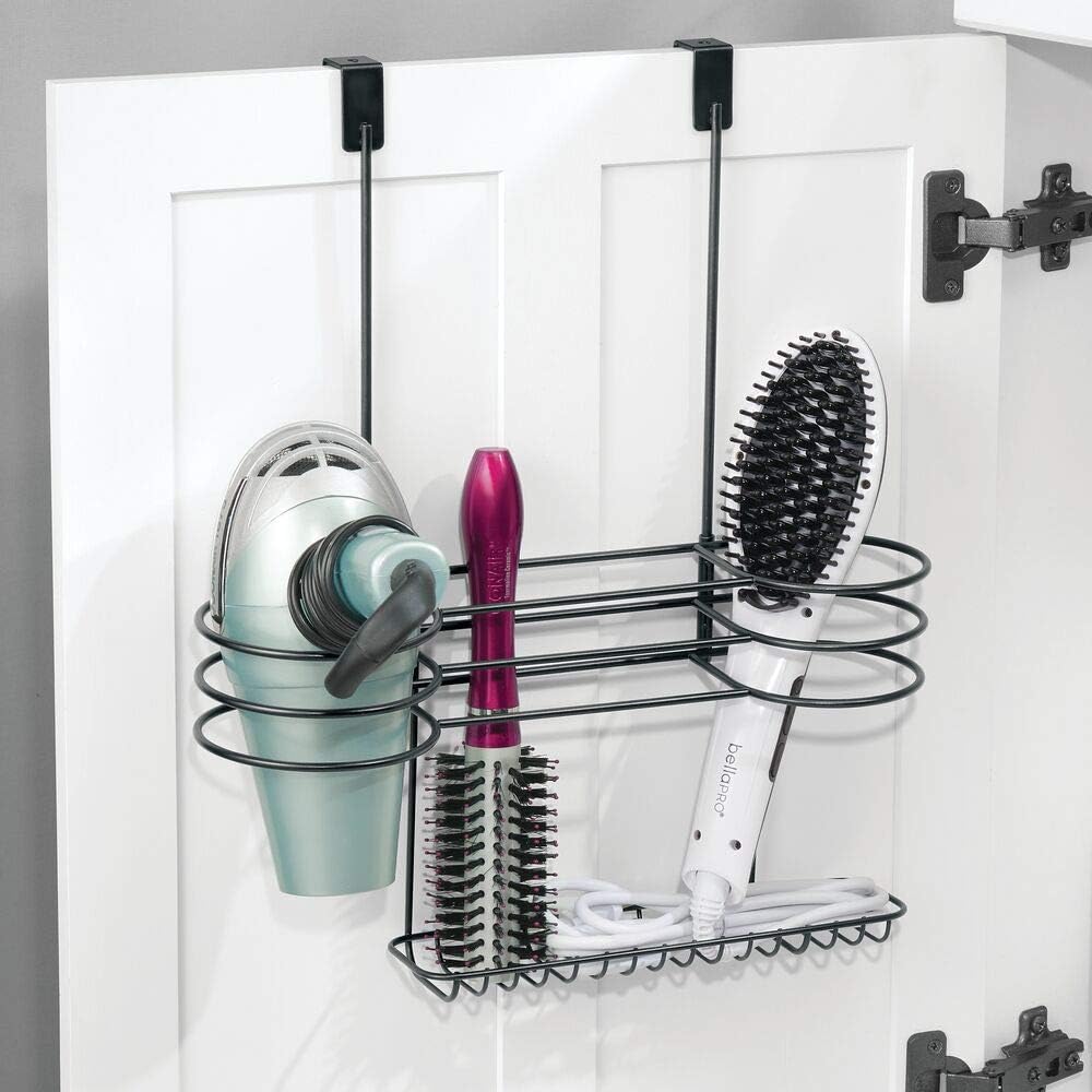 Plancha o cepillos del Pelo mDesign Soporte para secador de Pelo sin