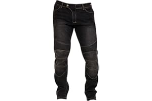 RIDER PROTEC Mens Motorbike Riding Jeans Stretch Panel Armor Adventure Motorcycle Pants Aramid Protective Lining Trousers