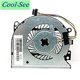 Cool-See Replacement CPU Cooling Fan For HP Pavilion 13-A010dx X360 Envy 15-u 15-U011D 15-u010dx 15-u483cl 15-U010DX Series,Compatible Part Number 776213-001 779598-001 776215-001 (4 pin 4 wires)