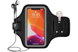 Fniise Water Resistant Cell Phone Armband Case(under 6.9 inches) , for iPhone 11, 11 Pro Max, Xs Max, Xr, 8 Plus, 7 Plus, 6 P