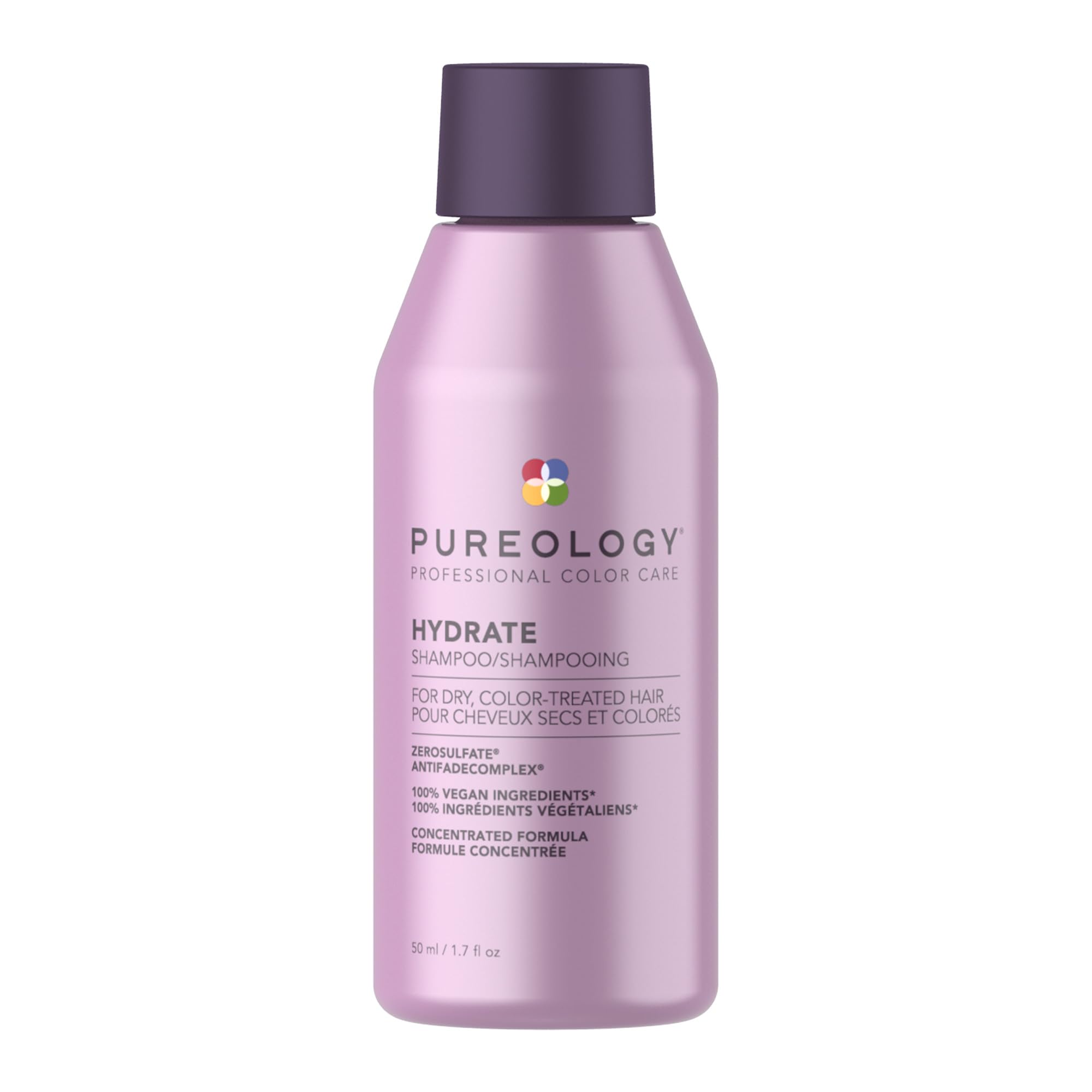 Photo 1 of Pureology Hydrate Conditioner - For Dry or Color Treated Hair, Nourishing Conditioner to Restore Moisture and Seal in Hydration, Vegan, 1.7 Fl Oz