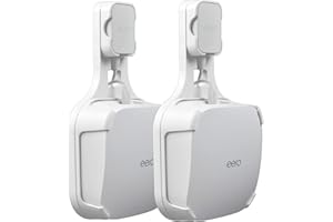 PETIMETI Wall Mount for EERO Pro 6 Mesh WiFi System, Space Saving Wall Mount Bracket for EERO Pro 6 Router with Cord Manageme
