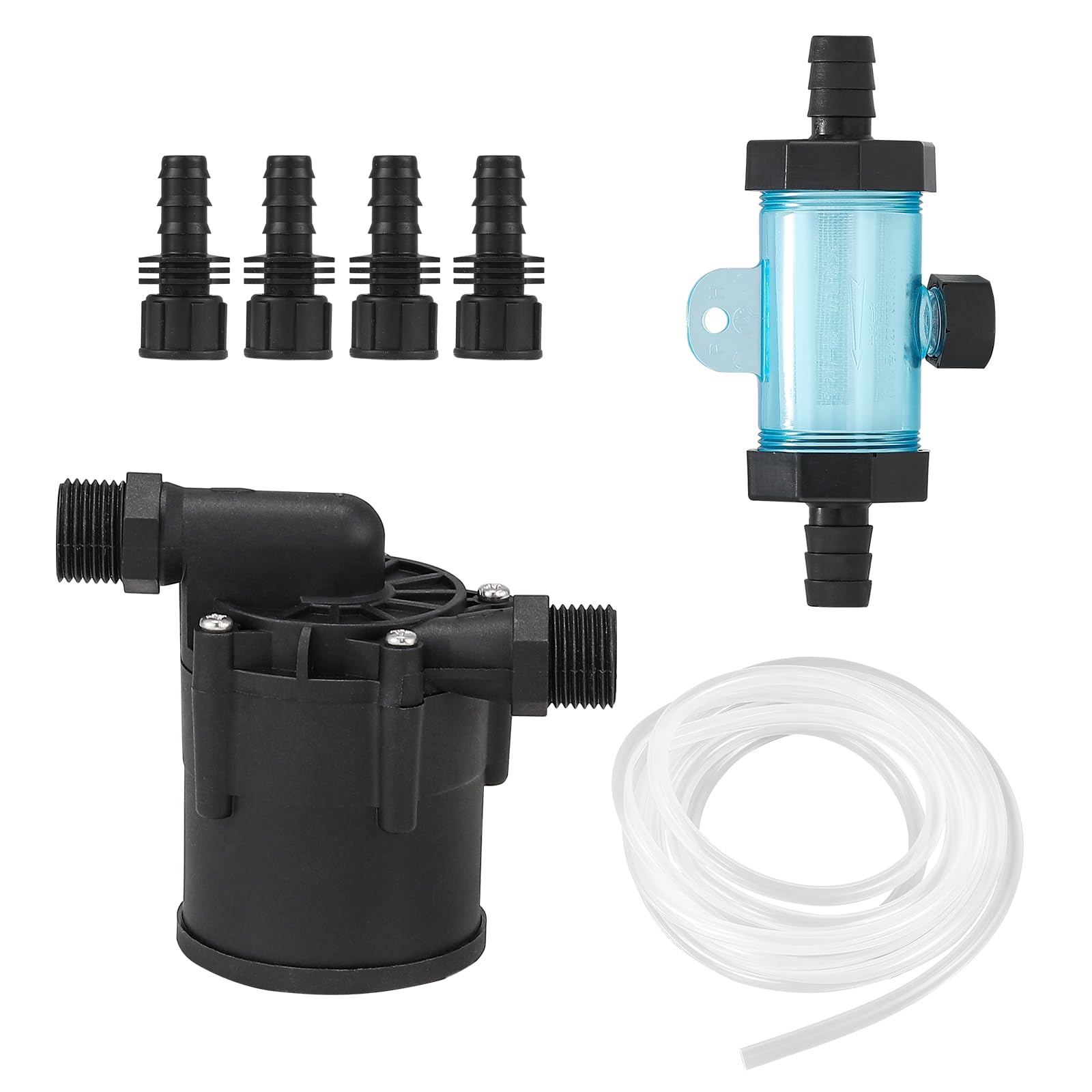 Photo 1 of Poafamx Cold Plunge Accessories, Ice Bath Chiller Kit with 317GPH Water Pump, Filter, Hose, 1/2” to 0.71" Connectors, Complete Ice Bath Accessories for Seamless Connection of Chiller to Ice Bath Tub