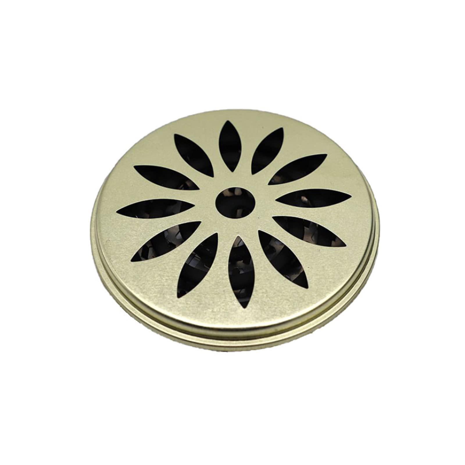 ZBJBinCH Mosquito Coil Holder Metal Windproof Coil Incense Burner with Cover Round Fireproof Incense Holder for Home Outdoor Camping Traveling