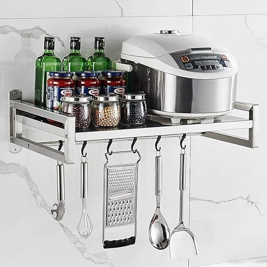 Soporte de Pared Soporte de microondas, Estante para cocina para ...