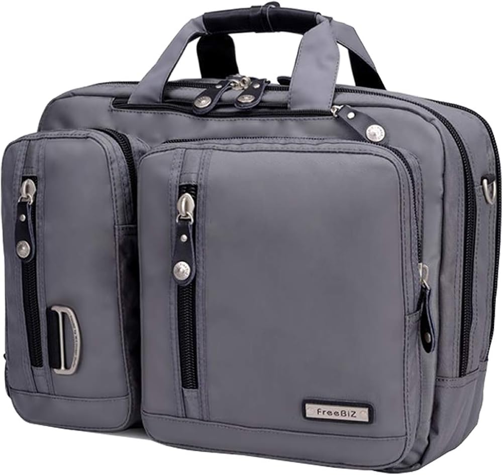 Amazon Co Jp ビジネスバッグ リュック パソコンバッグ ショルダー ノートパソコン収納 キャンパス バッグ アウトドア 旅行 通勤 通学 遠足 手提げ3way 大容量 多機能 17 3 グレー シューズ バッグ