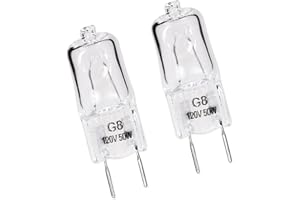 Norward for LG 6912A40002J Microwave Lamp Halogen Light Bulb Compatible with LG Kenmore LMV2031ST LMV2031BD 83543, 120V 50W G8 Microwave Light Bulb Replace 2025028 AH3610037 EA3610037 PS3610037, 2Pcs