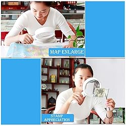 Led Magnifiers Handheld 10x Old Man Reading