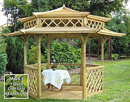 Fast Delivery Garden Wooden Gazebo Stunning Japanese Pagoda