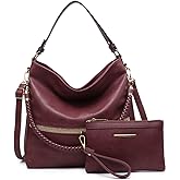 Dasein Hobo Handbags for Women Purses Vegan Leather Shoulder Bags Bucket Purse Large Tote Set with Long Strap | Purses, Large, with Long Strap