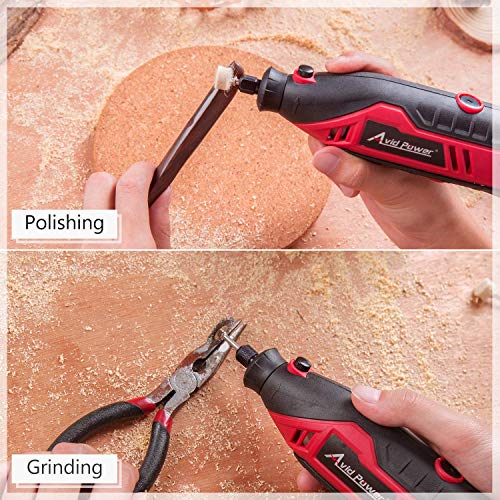 AVID POWER Rotary Tool with Flex Shaft 1.0 Amp Electric Rotary Tool, 6