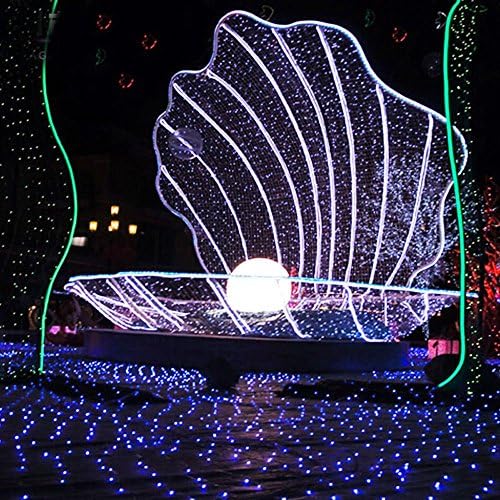 KAPATA Decorative Lights 1.5MX1.5M 96leds Waterproof Christmas Xmas Party Wedding 8 Modes Led Net String Lights With US Plug(Cool White)