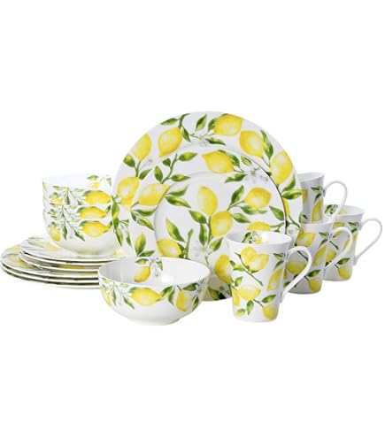 Certified International Italia 5pc Pasta Set, Yellow