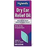 Hyland's Dry Ear Oil, Fast Itch &amp; Irritation Relief Day or Night, 0.5oz
