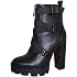 Vimisaoi Women's Sequin Ankle Booties – Block Heel, Crystal Detail, Synthetic Suede, Winter Boots