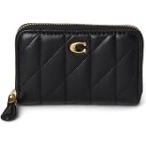 Coach Women's Small Zip Around Card Case Black One Size