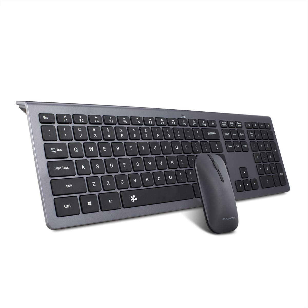 Bfriendit Wireless Keyboard And Mouse Ultra Quiet Chocolate Keys 24ghz Connection Slim Wireless Keyboard Mouse Combo For Windows 108 7 Vista