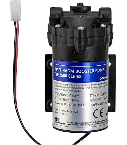 Coronwater 200 GPD Self-Priming RO Booster Pump FLT-200G For