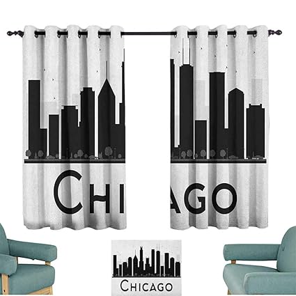 Amazon Com Chicago Skyline Custom Drapes For Chid