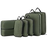 LEVEL8 Compression Packing Cubes for Suitcase, 6