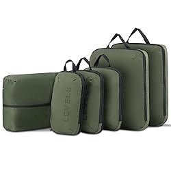 LEVEL8 Compression Packing Cubes for Suitcase, 6