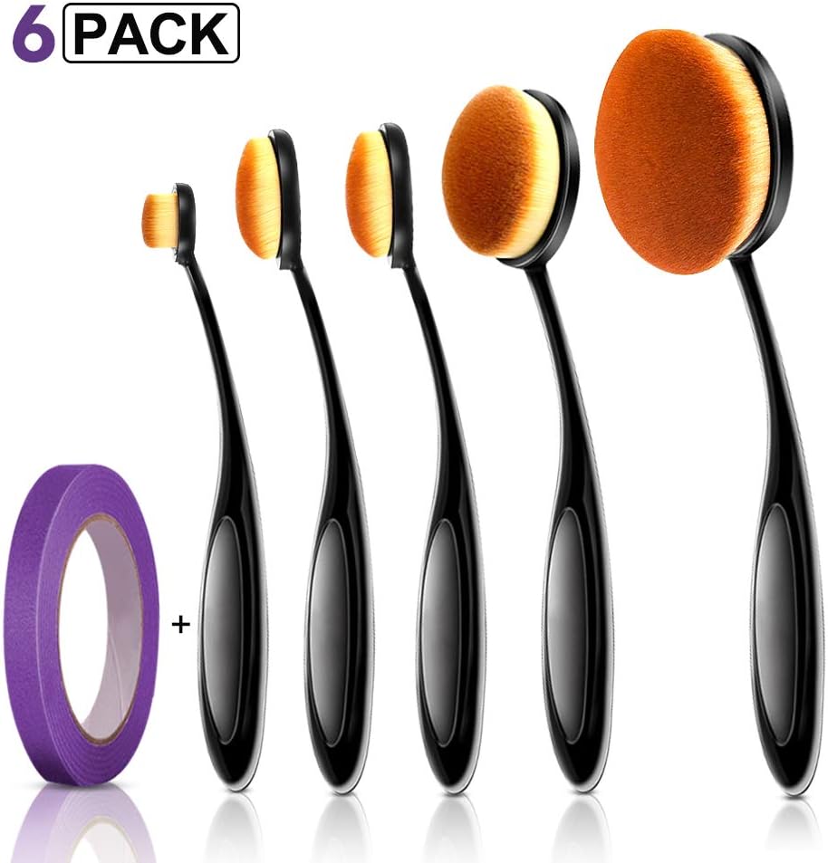 5Pcs Crafting Ink Blending Brush Set, 4 Size Blender