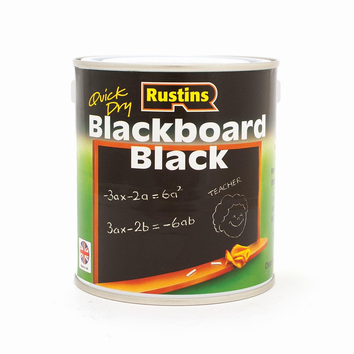 Rustins Blackboard Black Paint 2.5L - Premium Chalkboard Coating for Creative Spaces