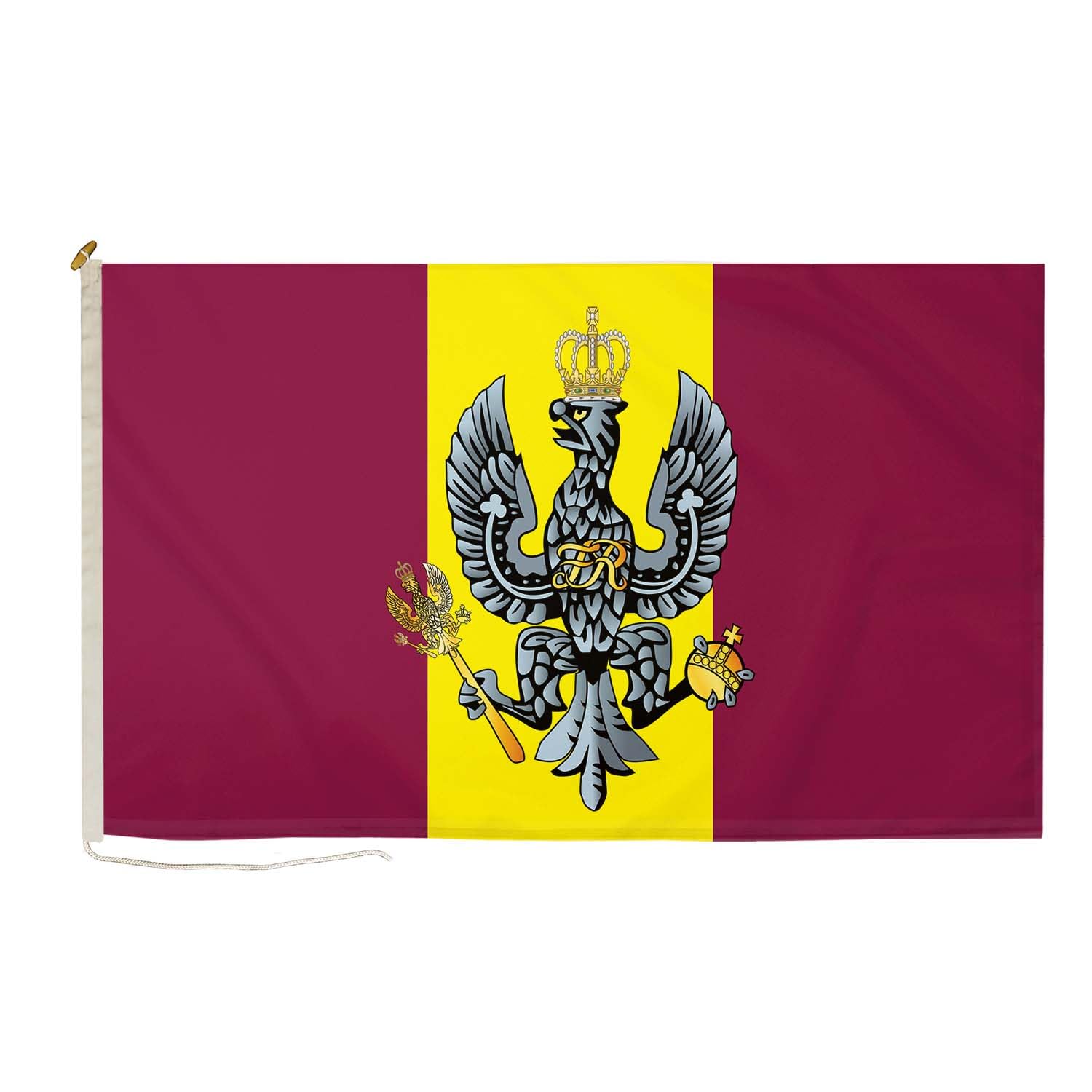 Kings Royal Hussars Small DuraFlag Rope and Toggled 3ft x 2ft Premium Quality Flag 90cm x 60cm