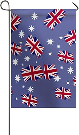 Amazon Com Luck Sky Uk Flag Garden Flag Red White And Blue