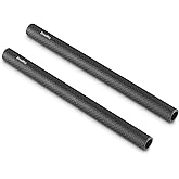 SmallRig 15mm Carbon Fiber Rod for Camera Shoulder Rig, 20cm 8 inch, Pack of 2-870
