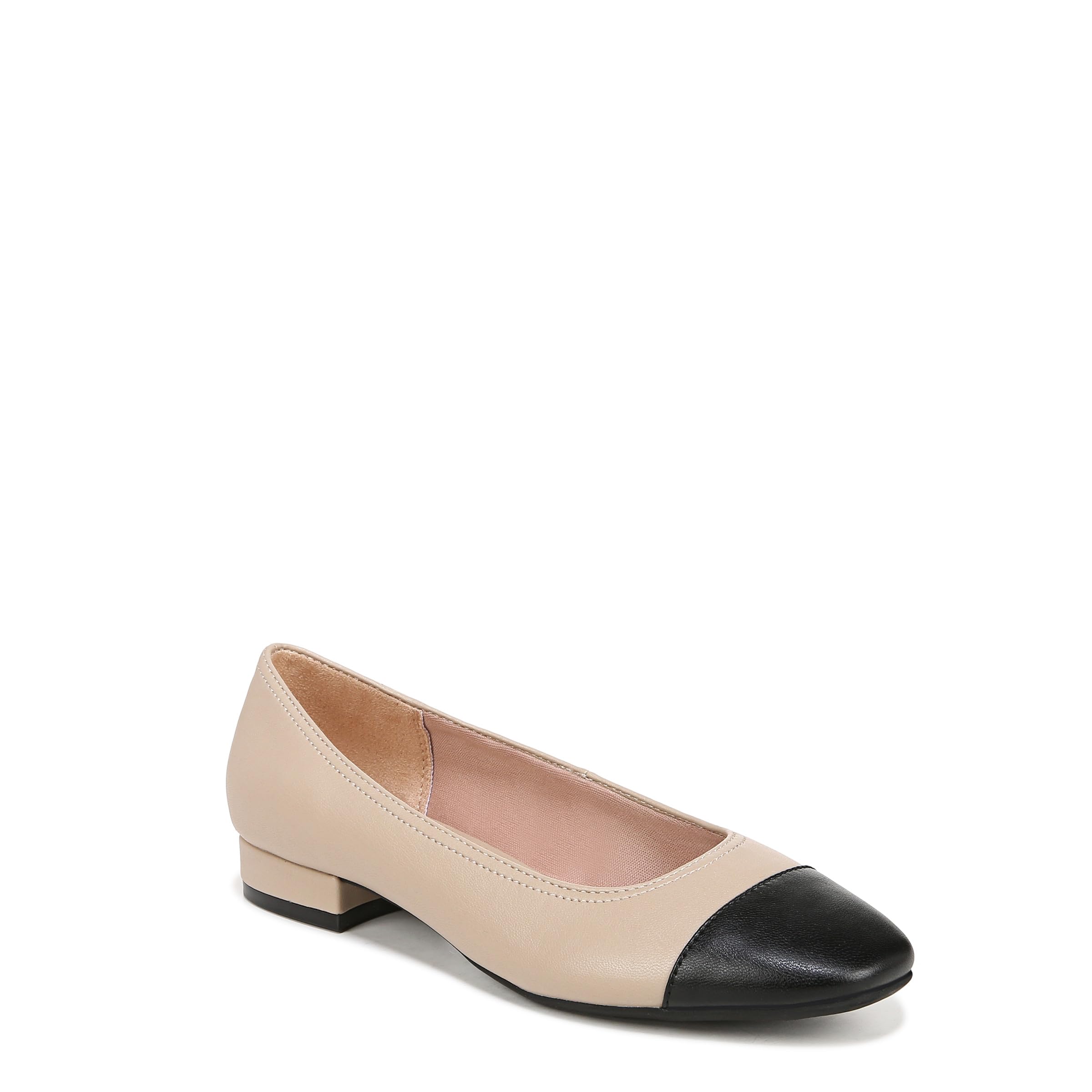 LifeStride Womens Cameo 3 Ballet Flats Black/Tender Taupe 8.5 M