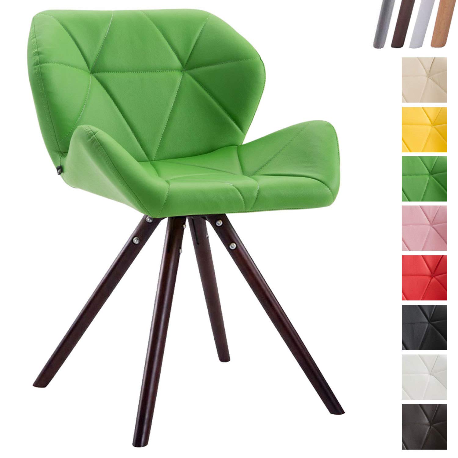 CLP Besucherstuhl Tyler Kunstleder Rund Mit Kunstlederbezug I