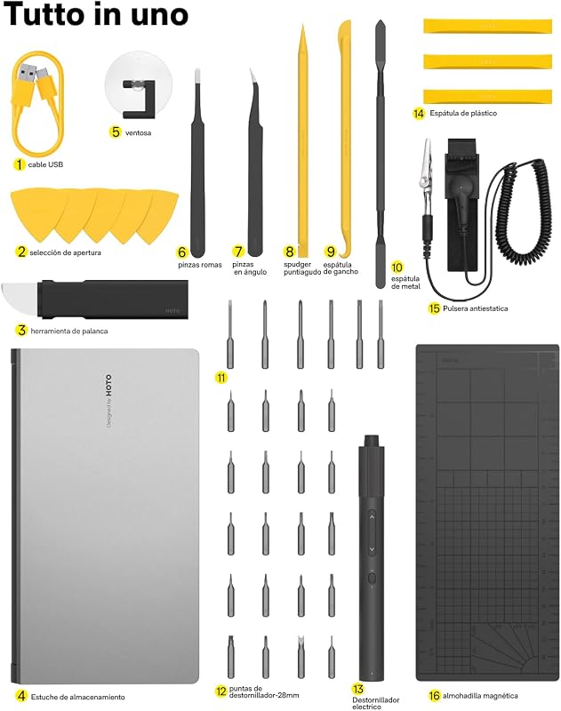 Conjunto de Chave de Fendas de Precisão, Kit Profissional 48 em 1