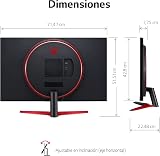 LG 32GN600-B 31.5" QHD 165Hz VA Gaming Monitor Black Red Flat PC Screen view 4